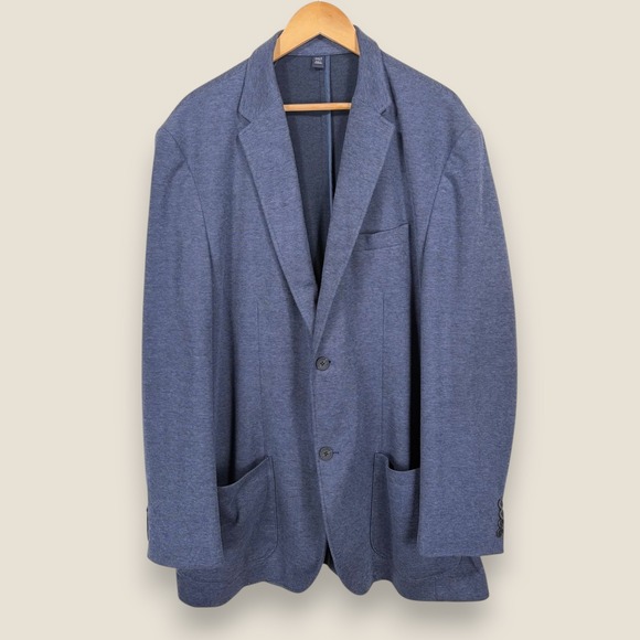 Jos. A. Bank Other - Jos A Bank Unstructured Blazer Sport Coat Men 3XLT Tall Blue Traditional Travel